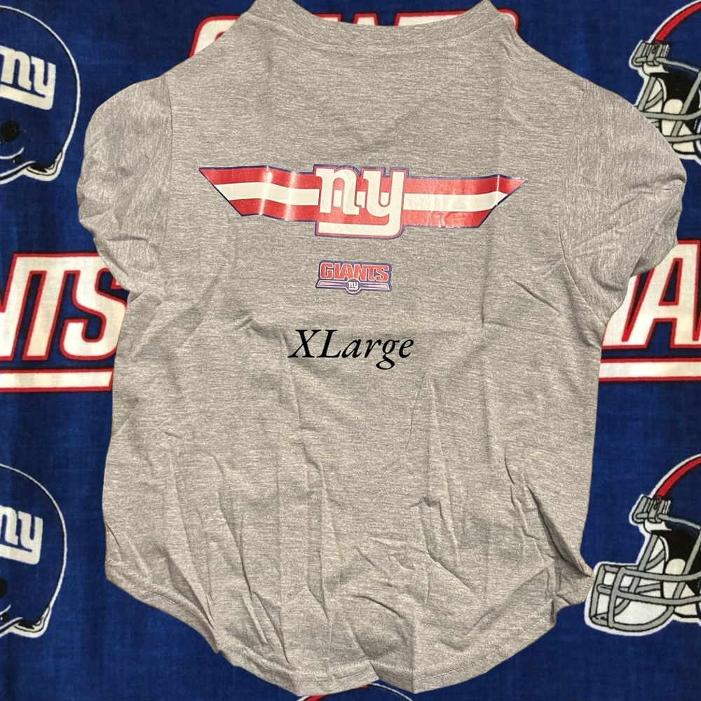 Pet XLarge T-shirt for dog with NY Giants logo